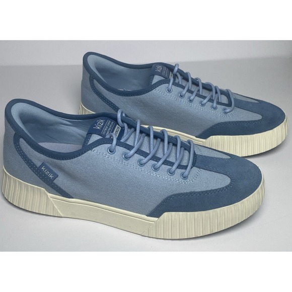 Kizik Shoes - KIZIK Brooklyn Canvas and‎ Suede lace up Sneakers Women's 9.5 Chambray Sky /Blue